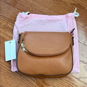 Poppy & Peonies Brown Crossbody Bag
